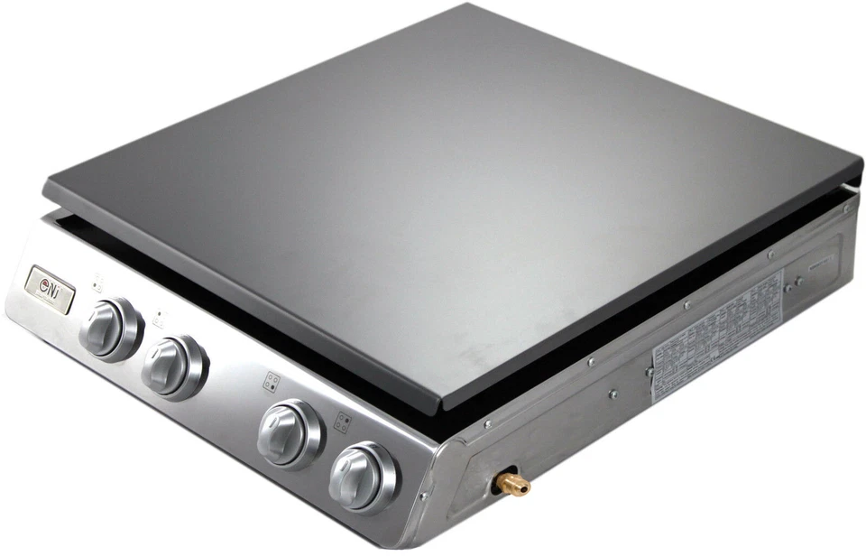 Edelstahl Gaskocher 4 flammig 12 KW mit Deckel Gasherd Campingkocher WOK Kocher - Bild 2 von 4