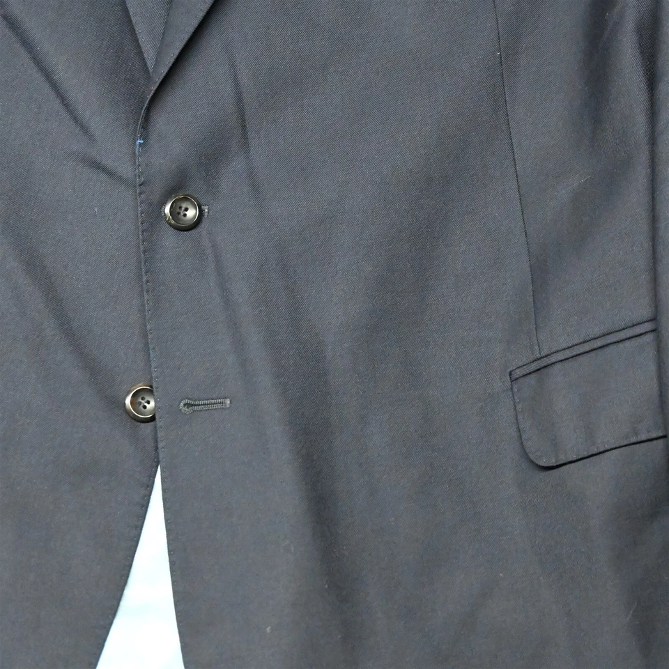 Abrigo deportivo chaqueta blazer de lana azul marino Tom James 58L para hombre Foto 3 de 4