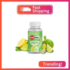 SaltStick Electrolyte FastChews - 60 Count Lemon Lime Flavor - Chewable Electrol