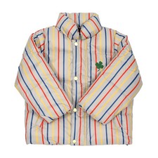 MINI RODINI Clover Emb Stripe Citypuffer Jacket Multi-Color