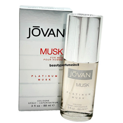 Jovan Platinum Musk by Coty 3.0 oz / 88ml Cologne Spray for Men New in Box