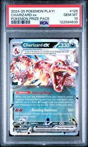 Pokemon Charizard ex 125/197 Double Rare Prize Series PSA 10 GEM MINT
