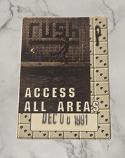 RUSH TOUR STICKER Roll The Bones ACCESS ALL AREAS 12/6/91 Madison Square Garden