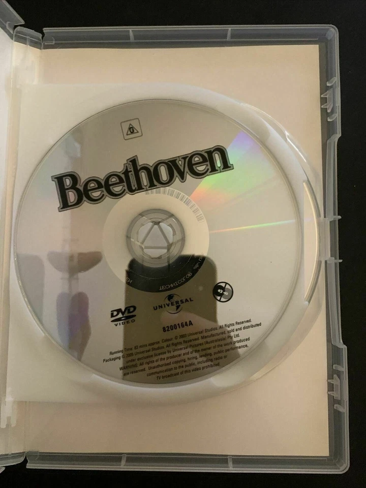 Beethoven / Beethoven's 2nd (DVD, 1992) Charles Grodin, Bonnie Hunt. Region 4 - Image 3 of 4