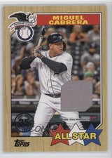 2022 Series 2 1987 Topps Baseball All-Star Relics Miguel Cabrera #87ASR-MC 0rd2