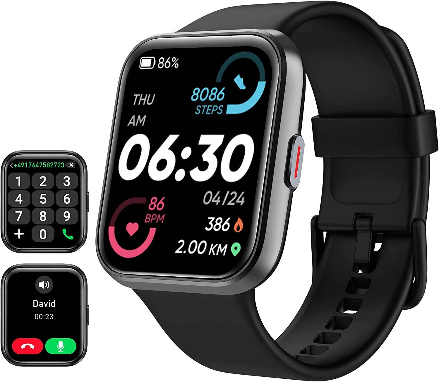 Smart Watch for Men/Women Android & Iphone, Alexa Built-In, 1.8" Touch Screen Fi