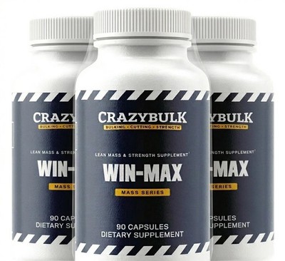 CRAZYBULK WIN-MAX | Natural Anabolic Body Building Supplement | Pack of 3