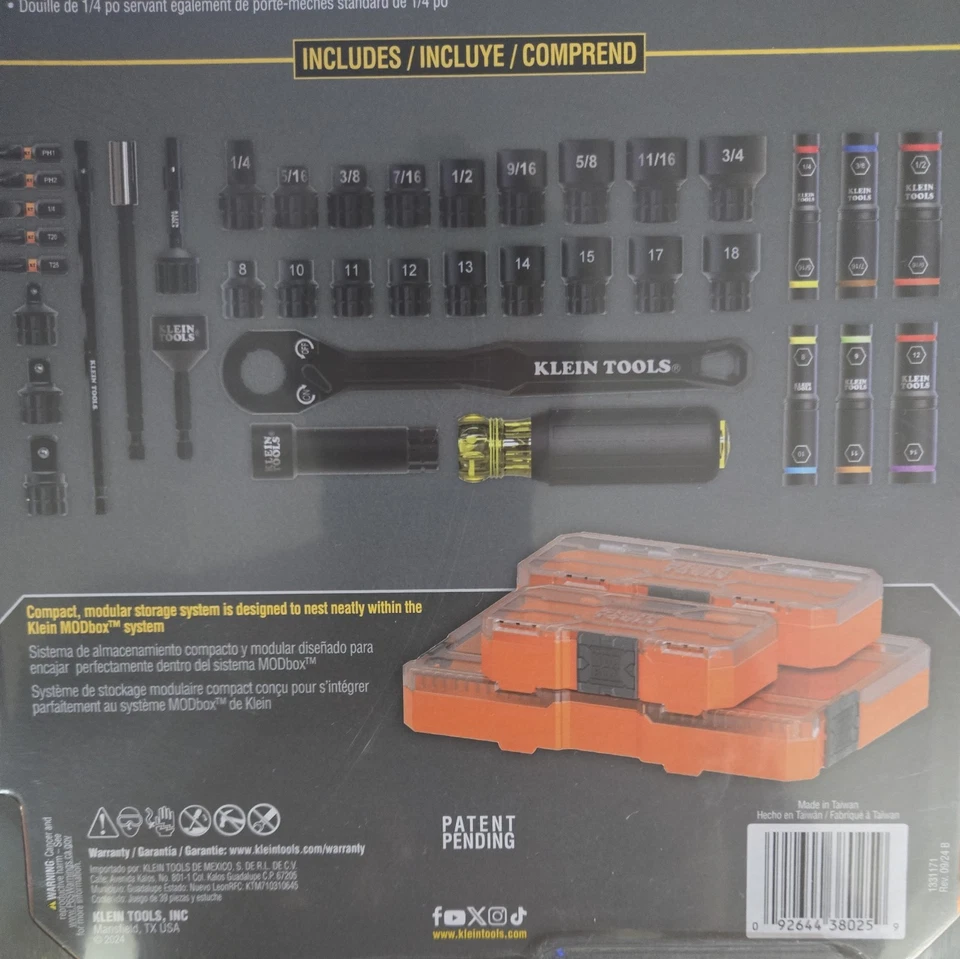 Klein Tools Knect Impact Socket Set SAE & METRIC - Image 3 of 3