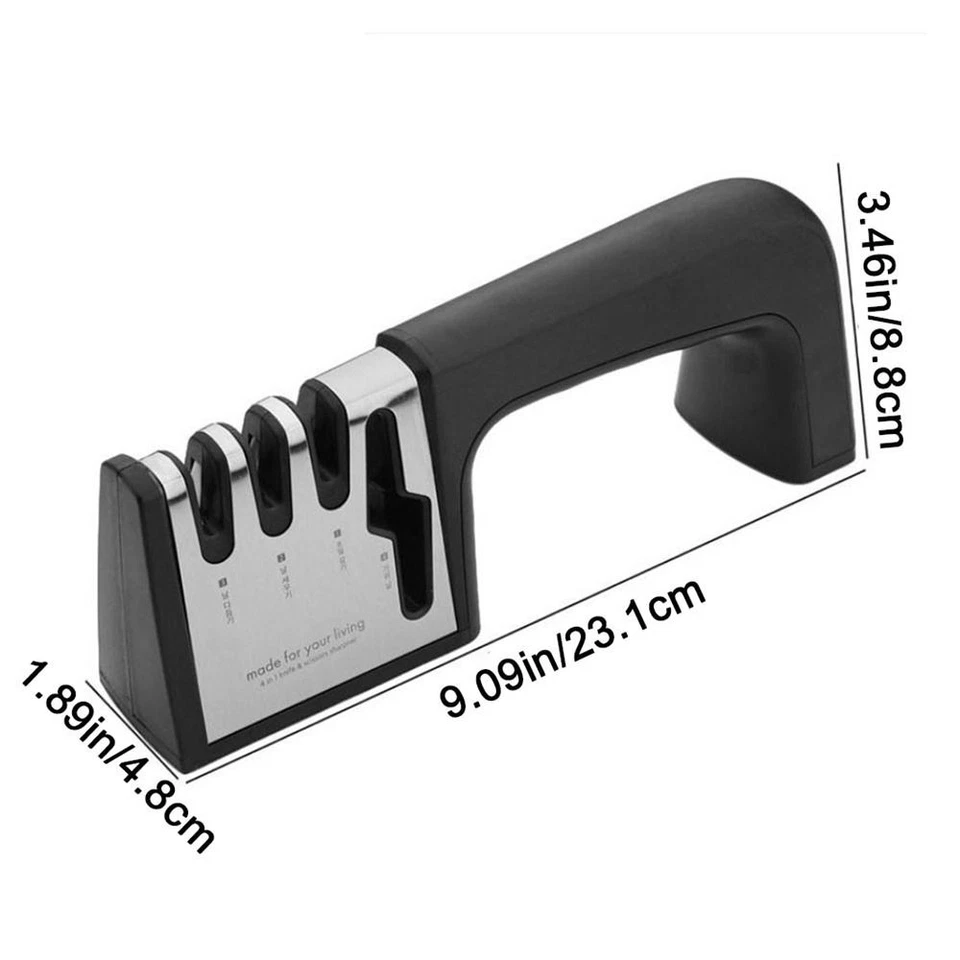 4 Stages Sharpening Stone Quick Sharpening Cutter Whetstone for Home - Image 2 of 4