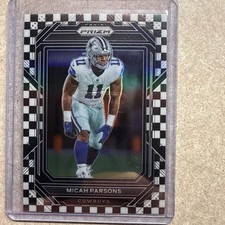 2022 Panini Prizm Micah Parsons #82 Black and White Checkerboard Prizm SSP