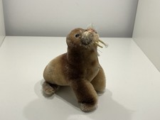Steiff animal walrus 12 cm without flag and without button condition see photos