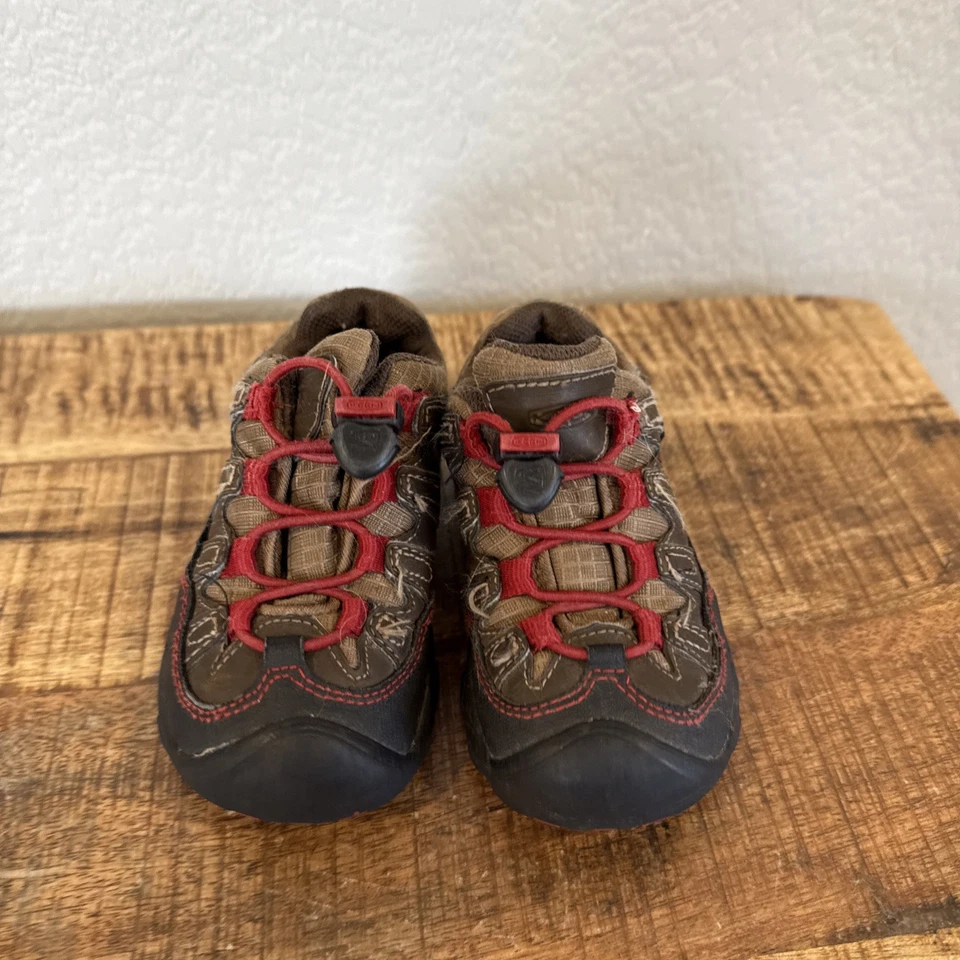 Botas de Senderismo Keen Pagosa WP Marrón Impermeables con Cordones elásticos Niño Pequeño 10 Foto 3 de 4