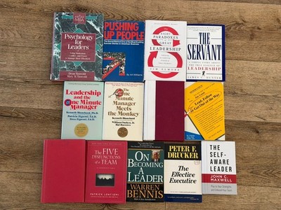 Leadership Business Book Lot 13 HC/PB Maxwell Drucker Lencioni Blanchard Jocko