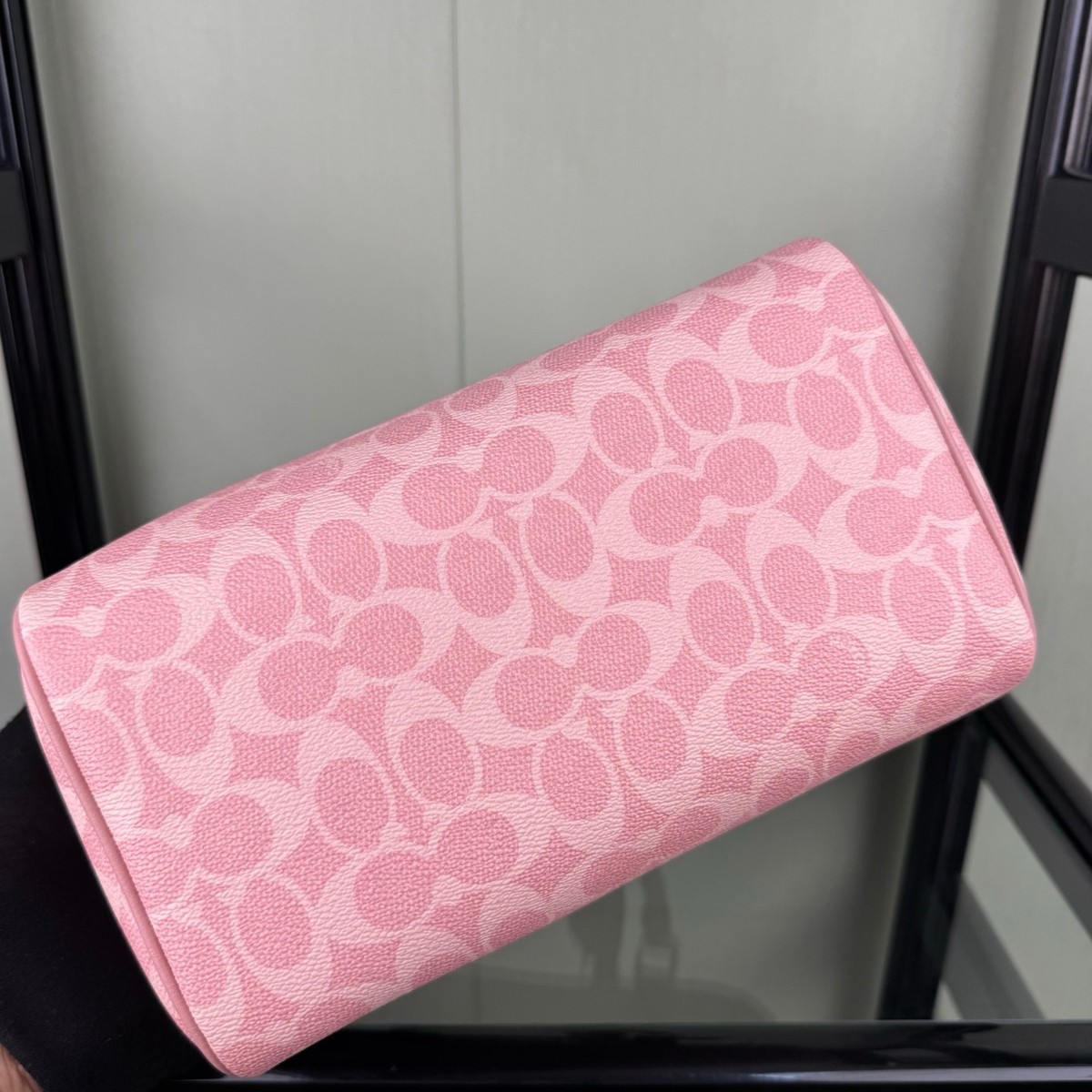 ショルダーバッグ Coach Signature Pink 2way Shoulder Bag COACH CV961 Signature Coated Canvas 2-Way Shoulder Bag Pink Outlet