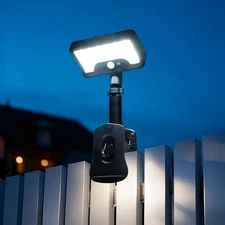 Clip-On 92LED Solar Motion Light Super-Bright Waterproof Fence Deck Camp Yard US