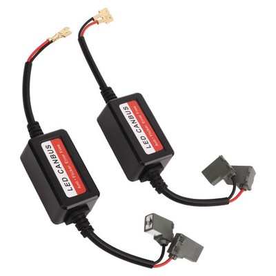 2x H1 LED Light Decoder 12V DC Anti Flickering Resistor Decoder For LED Head SET