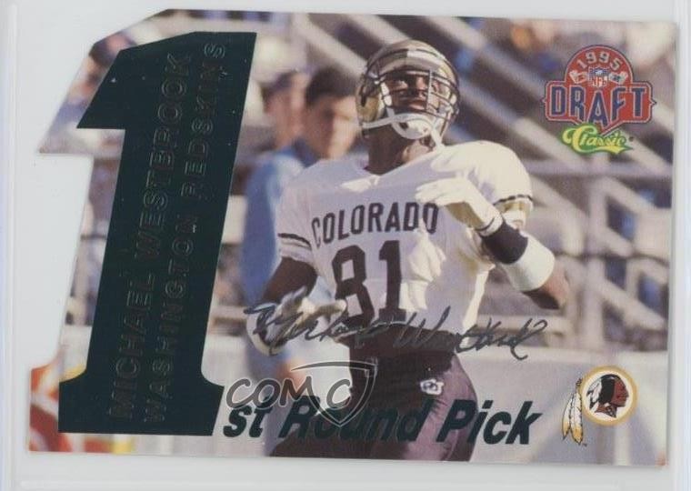 1995 Classic NFL Draft Silver Signatures 77/1750 Michael Westbrook Rookie RC 7t8