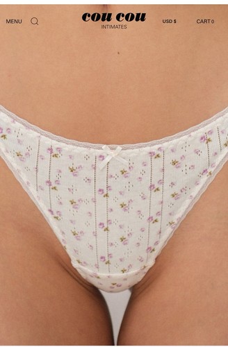 Cou Cou Mujer THE TONGE Rosa Inglesa | Pointelle Talla S - Imagen 6 de 10