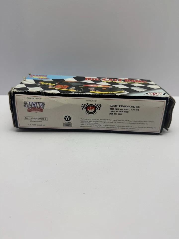 Ernie Irvan Texaco Havoline Racing #28 Die-Cast Bank 1994 Edição de Colecionador 124 - Imagem 3 de 4