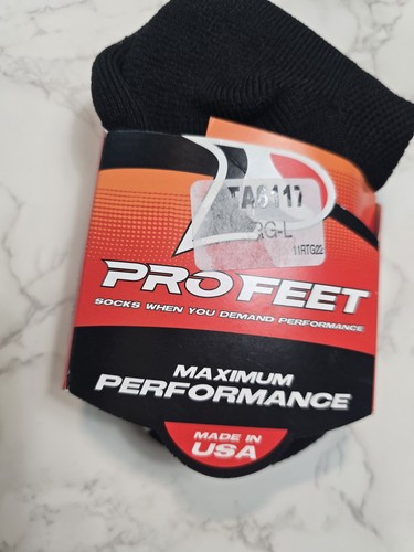 Pro Feet Multi Sport Socks L Black Athletic Large NWT USA Performance Support - Picture 2 of 10