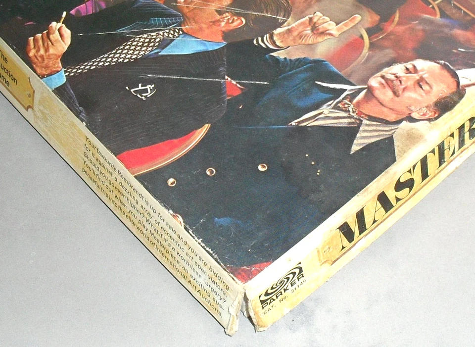 VINTAGE Masterpiece Board Game Parker Art Auction Strategy 1970 COMPLETE RETRO - Image 4 of 4