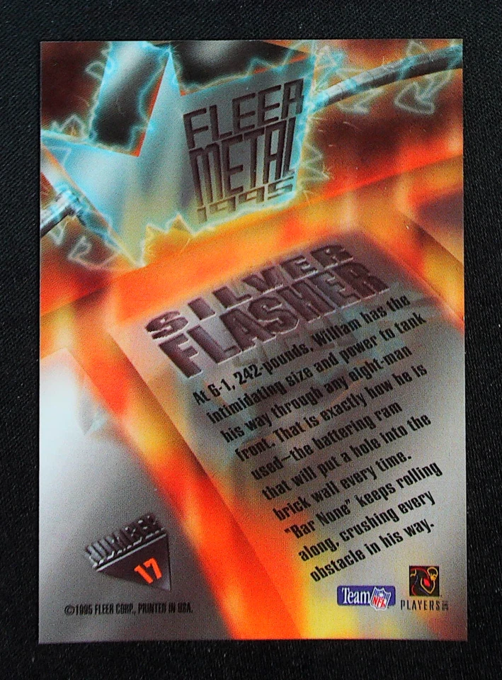 1995 Fleer Metal - Silver Flasher William Floyd #17 - Image 2 of 2