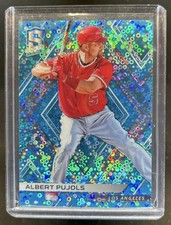 2018 Chronicles Albert Pujols Spectra Neon Blue #/99 Angels