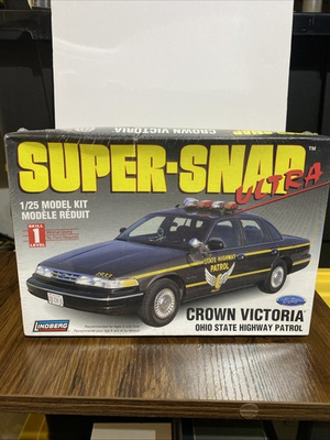 #ad Lindberg Crown Victoria Ohio Patrol Super Snap 1 25 Model Kit 72713 NEW $33.33