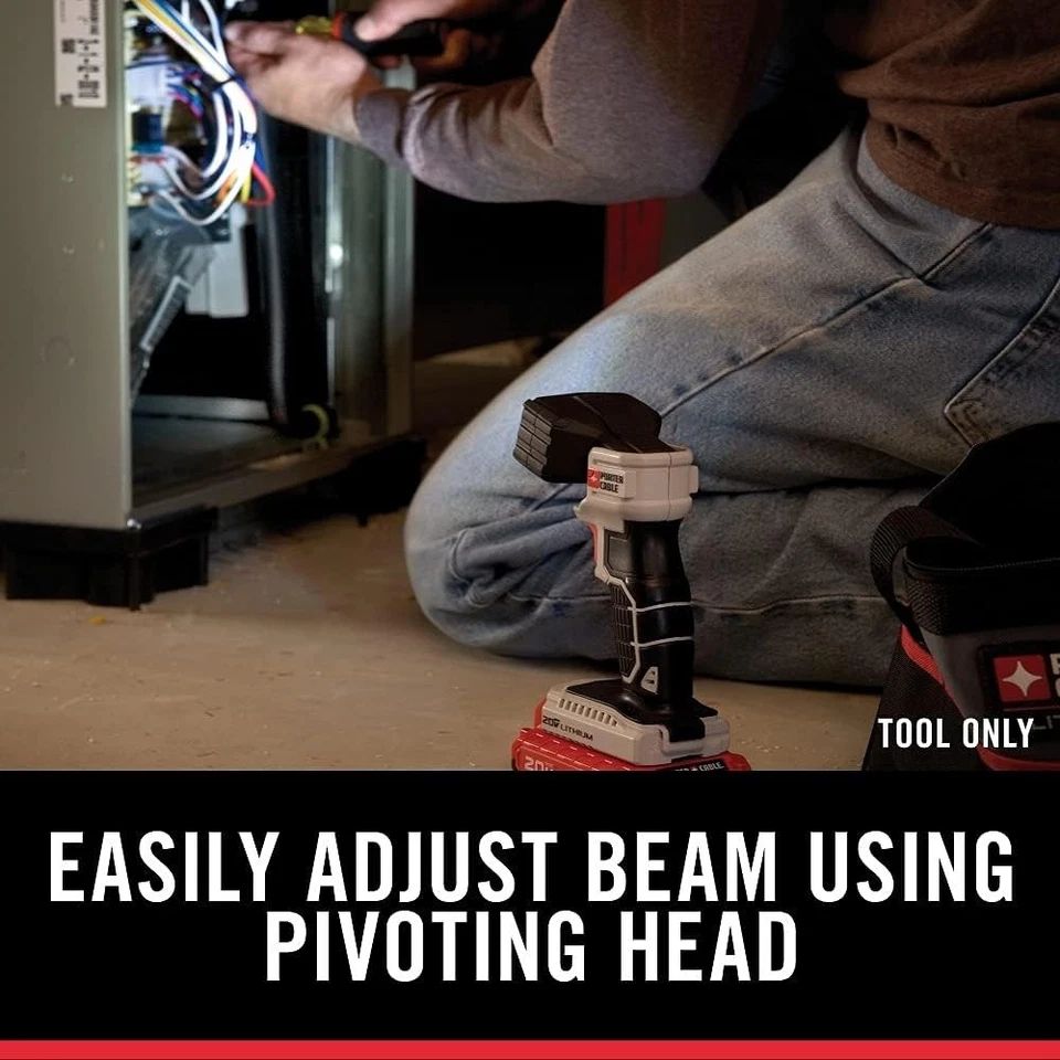 Luz de trabajo LED 20V MAX 7,34 pulgadas negra Foto 4 de 4