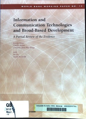 Information and Communication Technologies and Broad-Based Development. A Partia