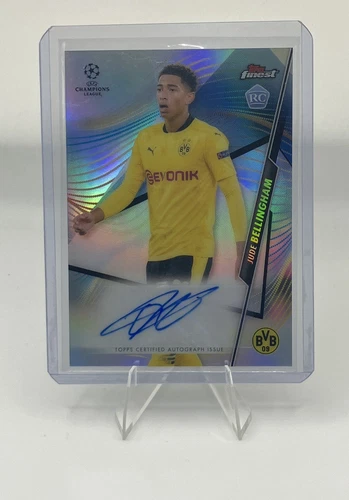 JUDE BELLINGHAM 2020/21 TOPPS FINEST UEFA INSANE RC ROOKIE AUTO SP 🔥