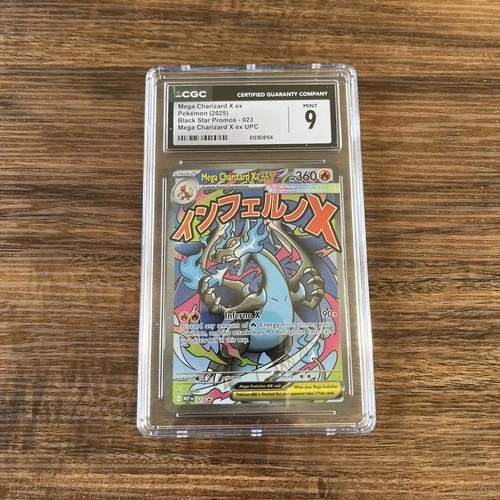 Pokémon CGC 9 Mega Charizard X EX Black Star Promo 023 Graded Card