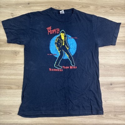 Vintage Misfits Teenagers From Mars T Shirt SUN Tag Punk Rock Black M
