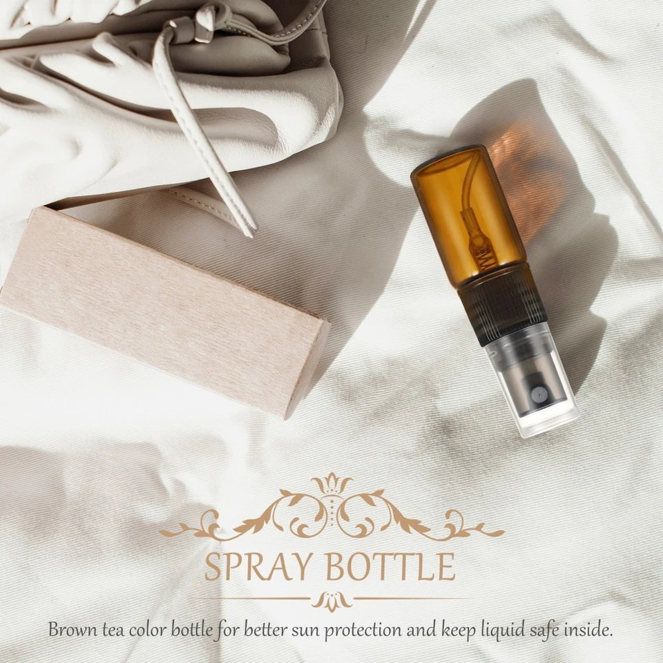 10 Pcs Clear Glass Perfume Atomizer Refillable Bottle Spray Makeup - Image 3 of 4