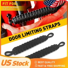 For Jeep JK/YJ/TJ Wrangler 1 Pair Door Car Straps Limiting Set Belt Accessories