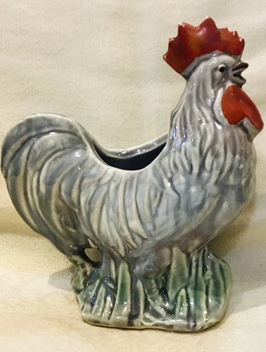 Vintage McCoy Pottery Rooster Planter