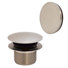 Westbrass A398RK-07 1-1/2" NPSM Coarse Thread Mushroom Tip-Toe Bathtub Drain ...