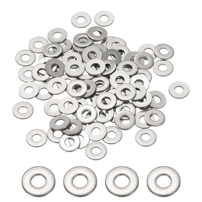 #ad 100Pcs #4 Flat Washer 304 Stainless Steel Round Spacers 1 8quot; ID x 1 3quot; OD $16.07