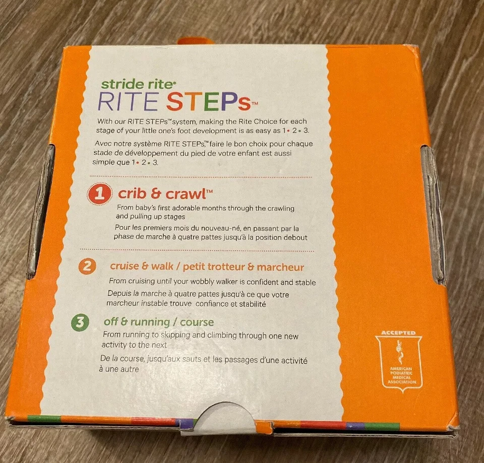 Zapatos Stride Rite Cuna & Crawl Azul Marino Pequeños Deportes Estrella 3-6 meses Nuevos Caja Abierta Foto 3 de 4