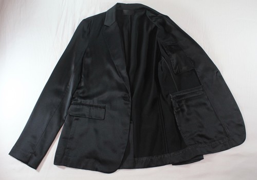 NILI LOTAN - $945 BLACK SILK CHARMEUSE "SOPHIA" BLAZER/JACKET (SEXY AF!!!) 4 - Picture 18 of 18