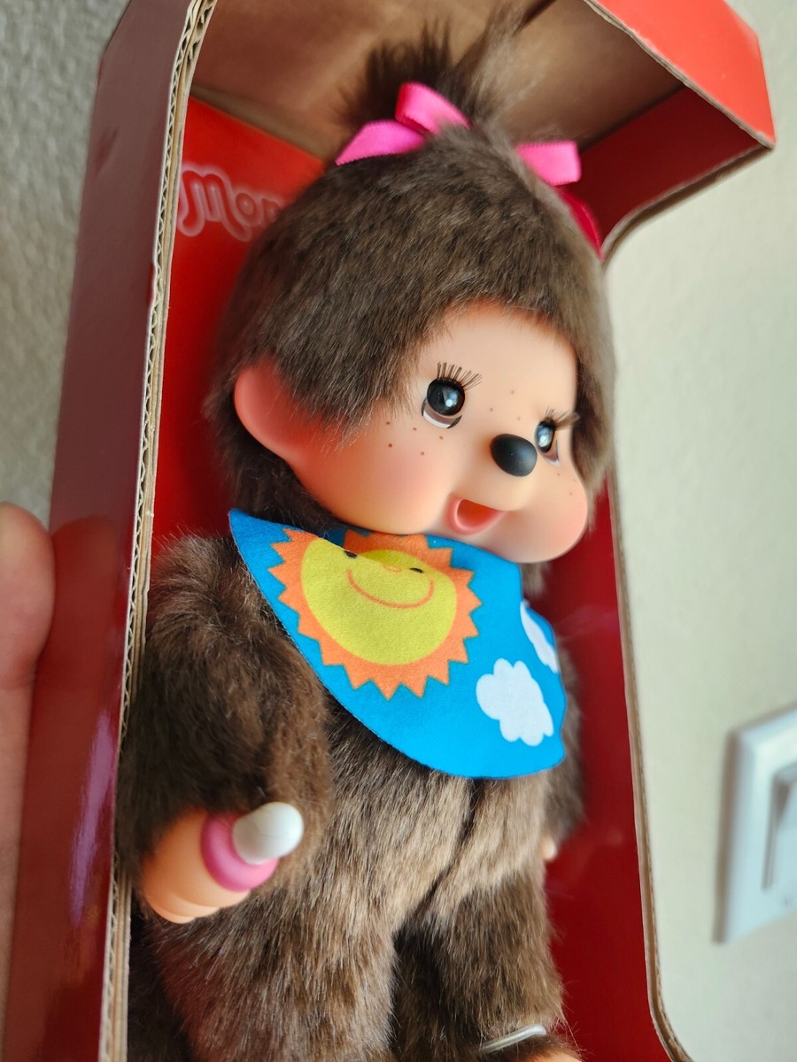 New w Box RARE Sekiguchi Monchhichi Move Sleepy Eyes 2 Sides