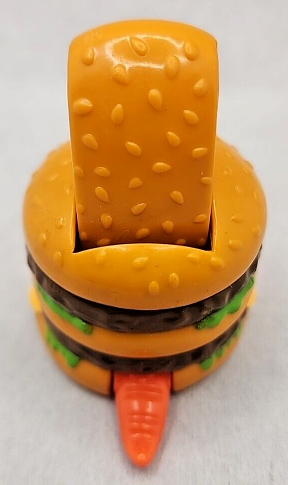 Vtg 1990 McDonald's Transforming Dino Big Mac Burger Happy