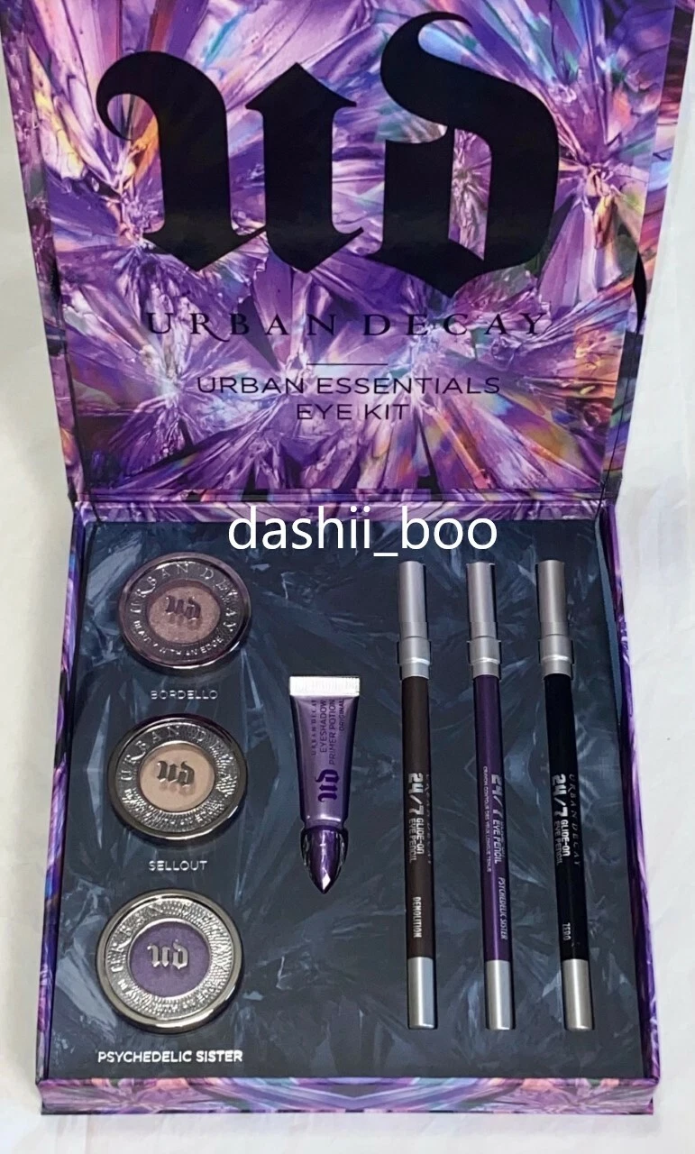URBAN DECAY Essentials Eye Makeup Kit Full Size Eyeshadow & Liner +Sample Primer