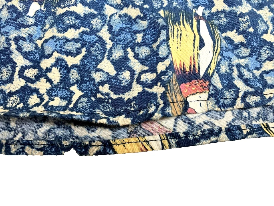 Camisa Hula Niña Adulto 2XL XXL Azul Geométrico Aloha Hawaiian Crossings AOP Para Hombres Foto 2 de 4