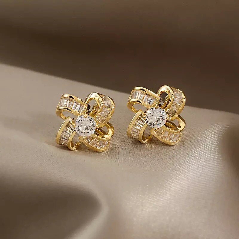 Aretes Argollas en Oro 14K Pendientes Joyería Fina de Moda Regalos Para  Mujer