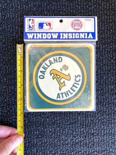 Vintage 1980s Oakland A's Athletics MLB Baseball Logo Window Insignia Sealed NIP - Picture 3 of 3
