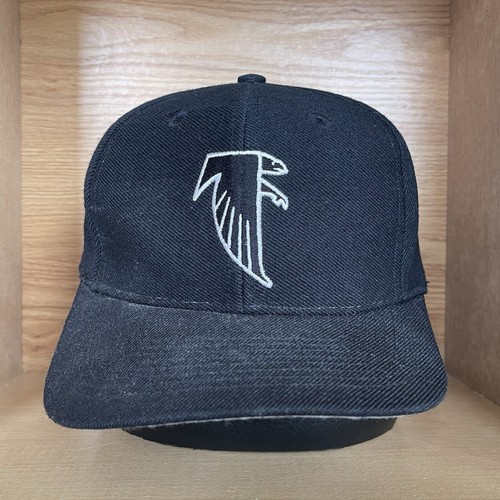 Vintage Atlanta Falcons Logo 7 Snapback Hat Black Embroidered Logo RARE Cap - Picture 2 of 16