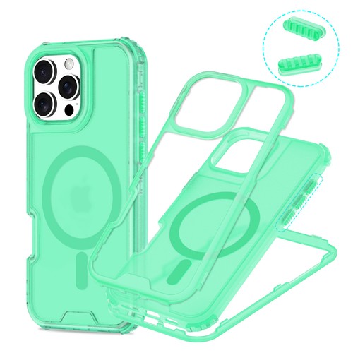 Mag Safe Case for iPhone 16 Pro Max 15 14 13 12 11 Shockproof Frost/Clear Back - 第 16/18 張圖片