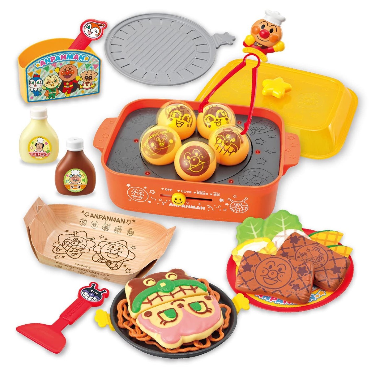Anpanman Yakiniku! Takoyaki! Teppanyaki 3way talking hot plate DX