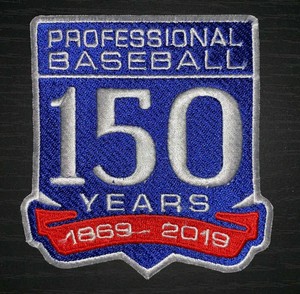 mlb 150th anniversary patch